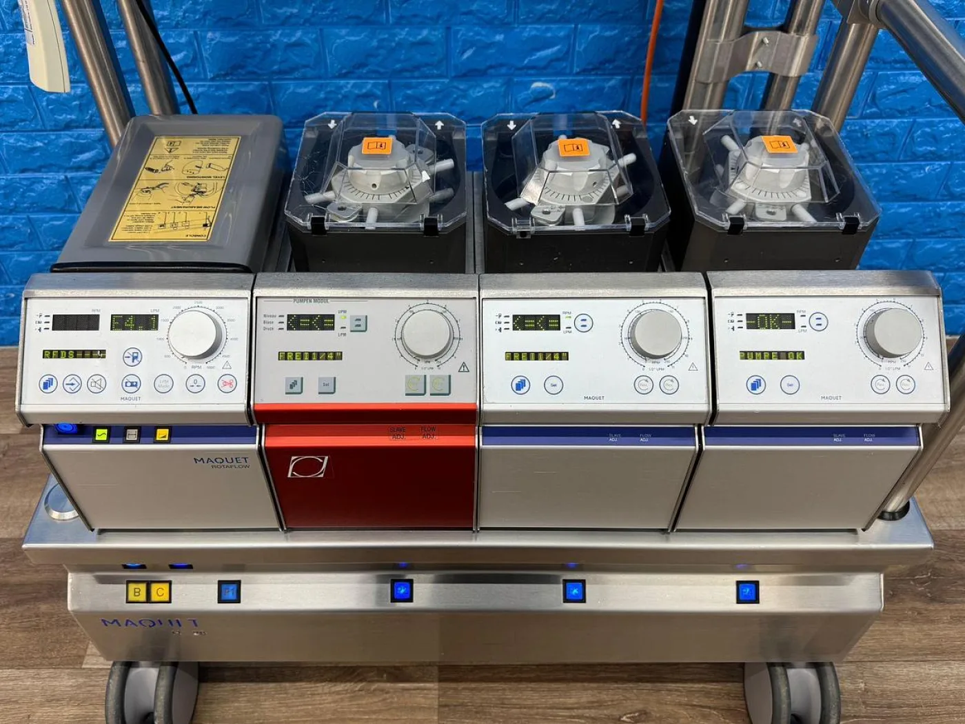 Maquet HL20 Heart Lung Machine with 3 Roller Pumps - 5