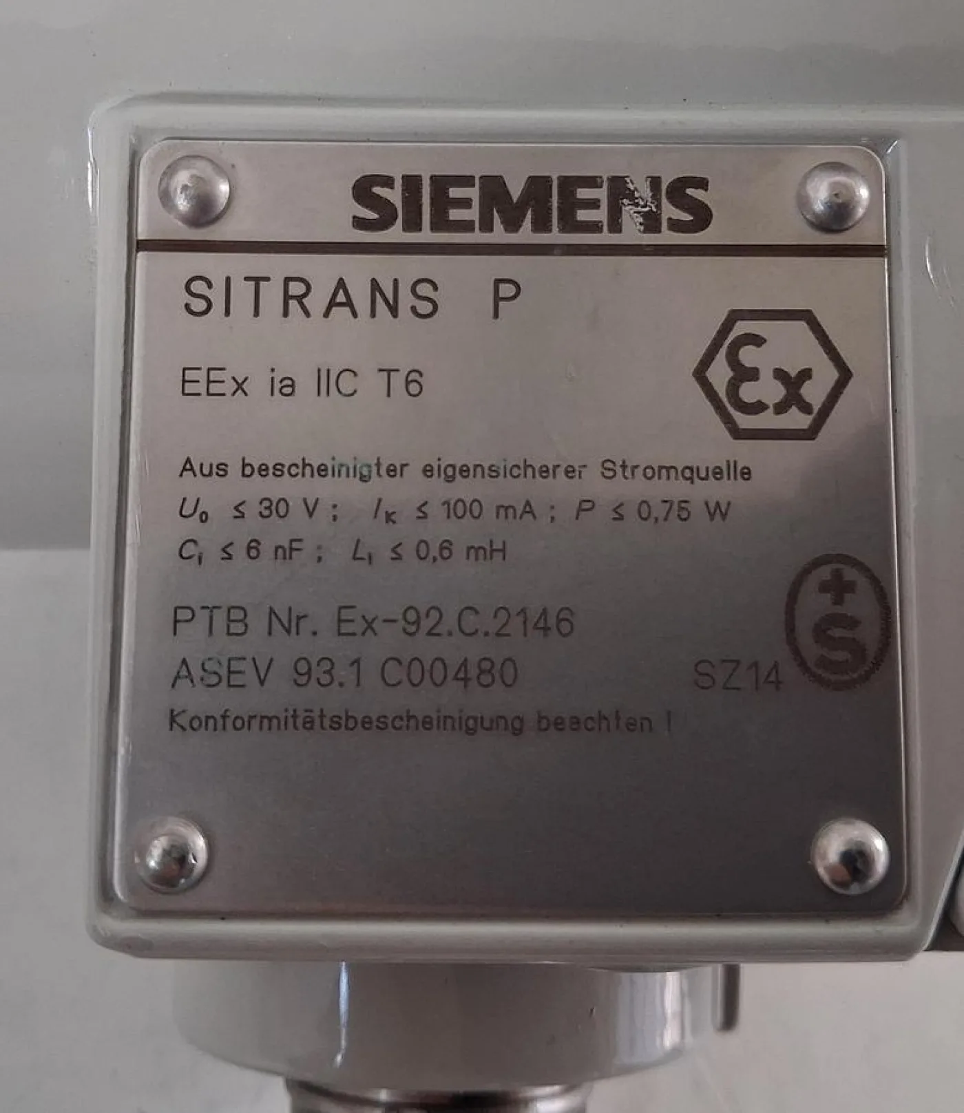 Siemens SITRANS P Druckmessumformer mit Frontbündiger Membran - 8