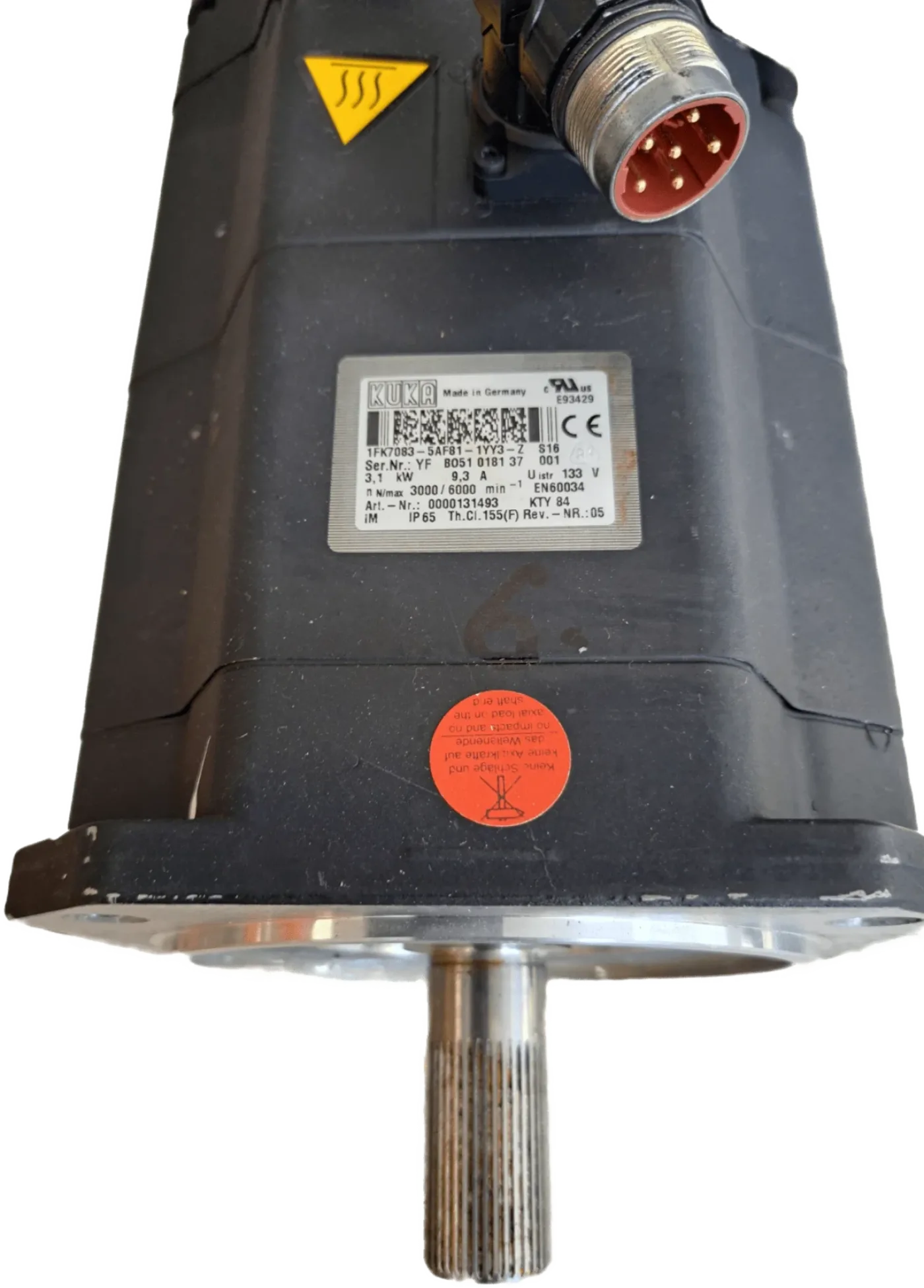 KUKA Servomotor 1FK7083-5AF81-1YY3-Z S16 - 3