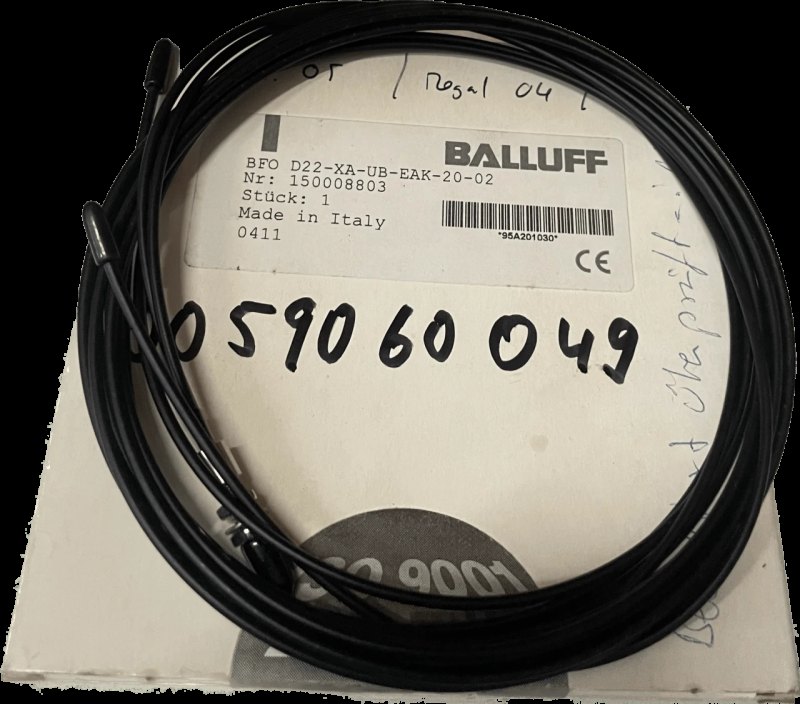 BALLUFF Kunststoff- und Glasfasern für Faserbasisgeräte BFO D22-XA-UB-EAK-20-02