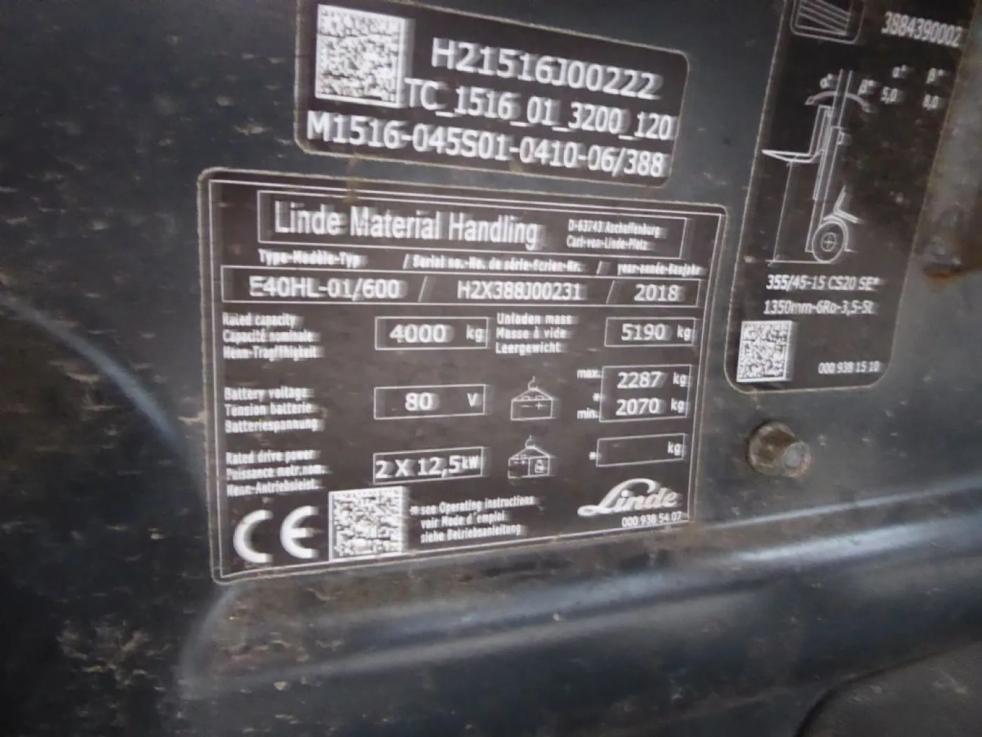 Linde E40H-01/600 - 5