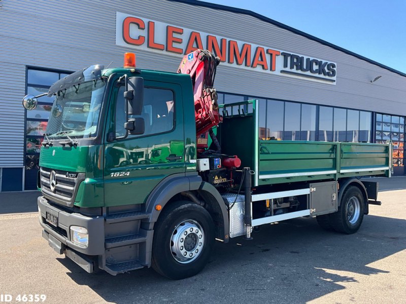 Mercedes-Benz Axor 1824 Manual Full steel HMF 12 Tonmeter laadkraan