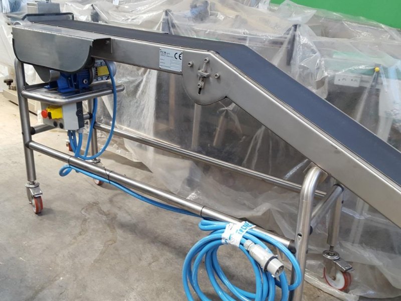 NASTRO TRASPORTATORE A TAPPARELLE MOTORIZZATO IN ACCIAIO INOX P.C.M. – MOD. NTB