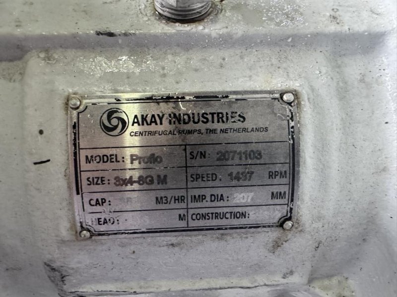 AKAY Buffer vessel pump (centrifugal)