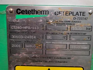 Cetetherm CETEPLATE CT240 - Plate heat exchanger