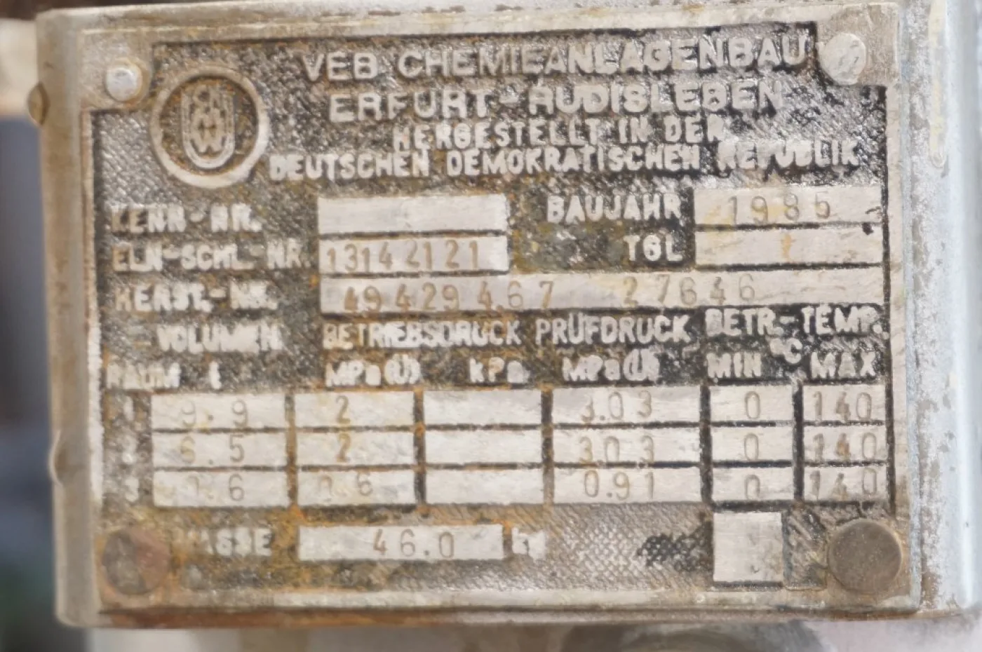 Chemieanlagenbau Erfurt-rudisleben 315 Ltr - Stainless Steel Reactor - 4