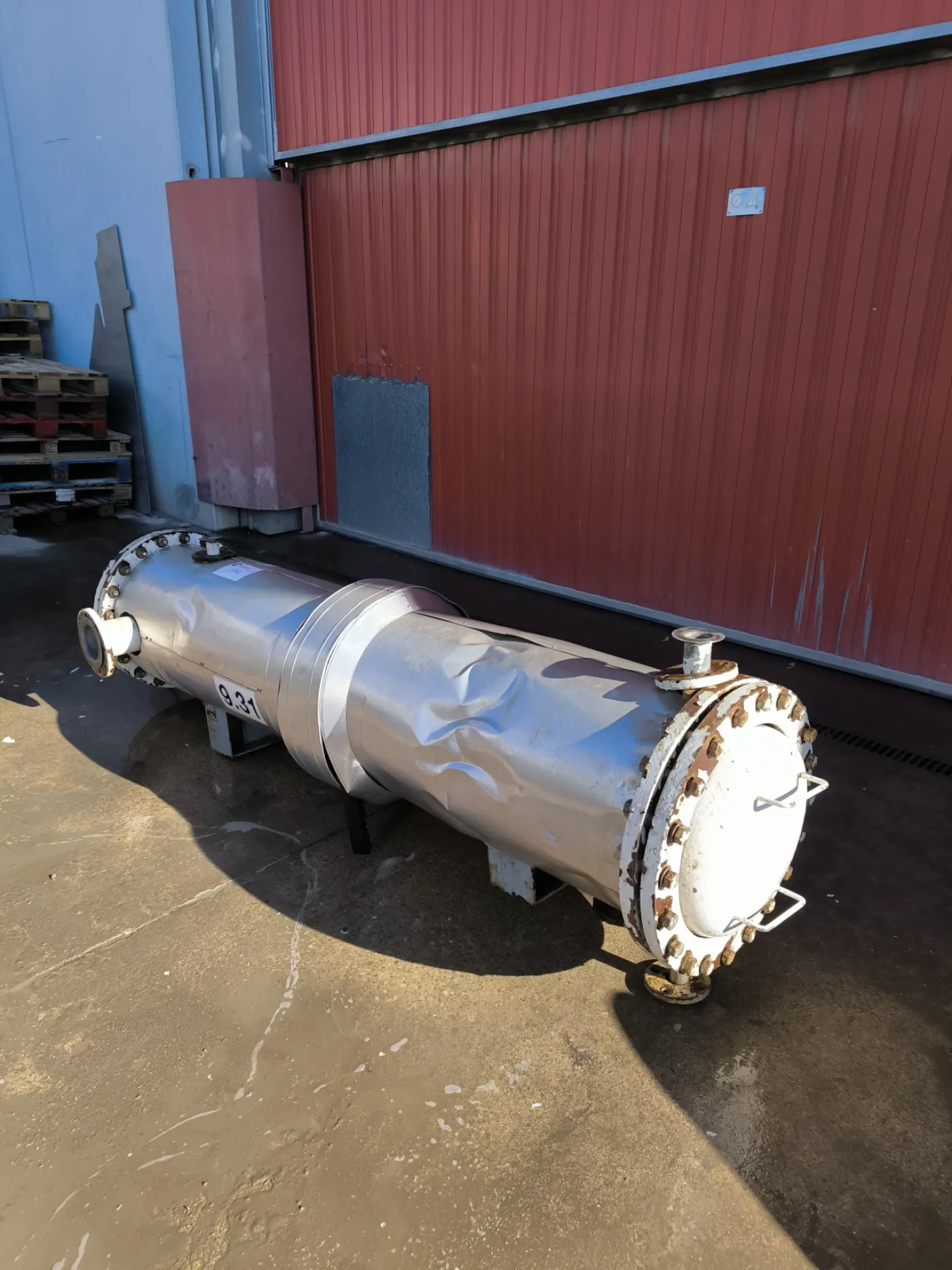 STAINLESS STEEL TUBULAR HEAT EXCHANGER 11.5 M2 MOINTER - 2
