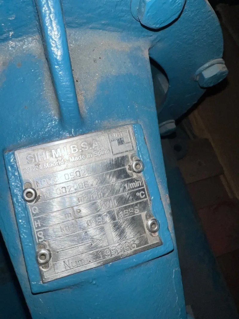 USED SIHI NOWT 05020 11 KW CENTRIFUGAL PUMP