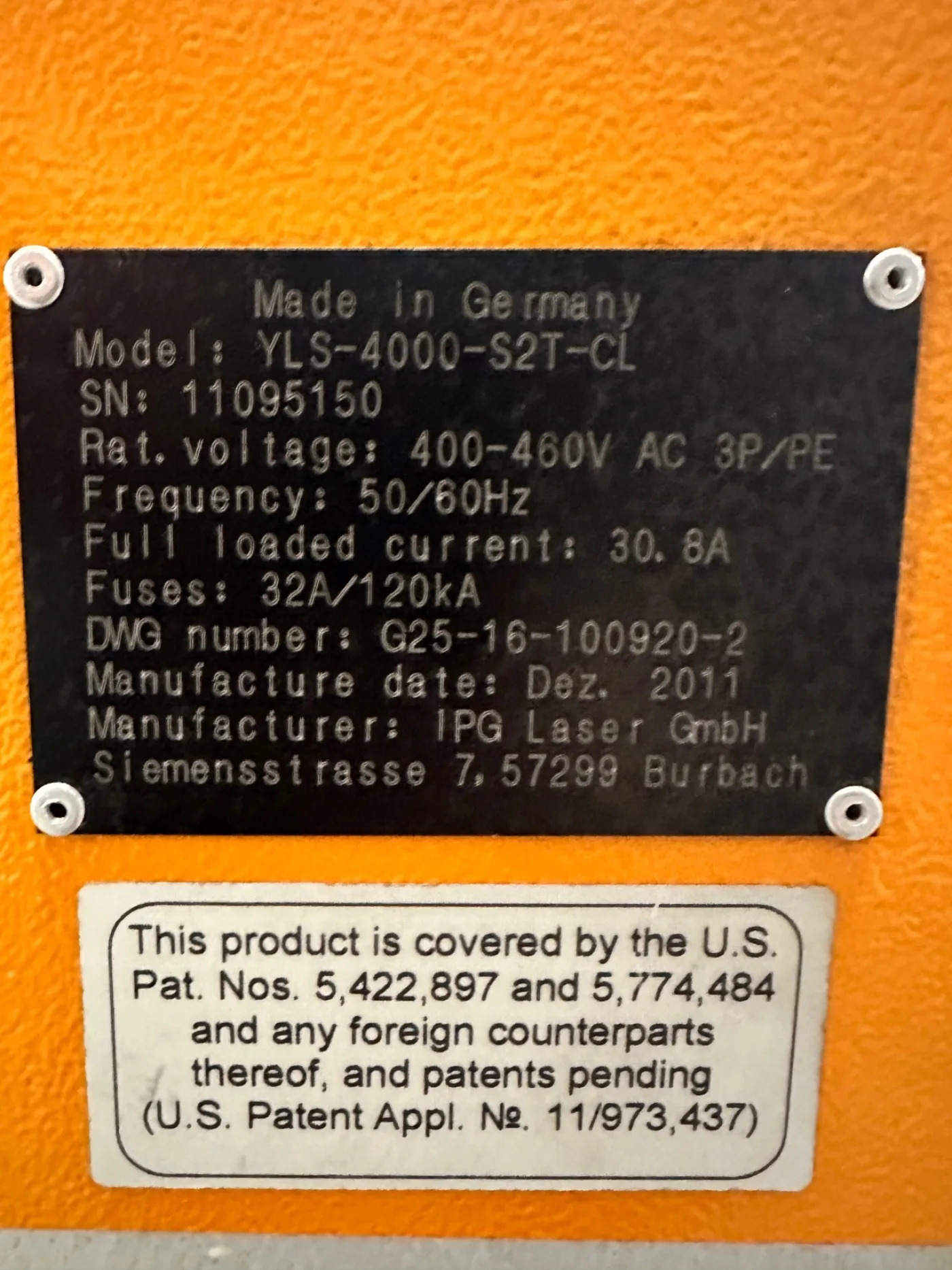IPG Laser GmbH YLS-4000-S2T-CL 4 kW Laser mit Kühleinheit - 8