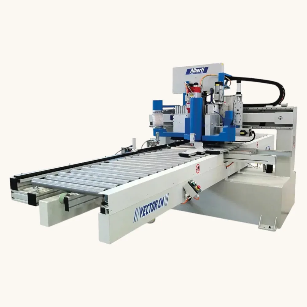 ALBERTI VECTOR CN CNC Vertikalbohrmaschine Fräsmaschine Dübeleintreibmaschine Beschlagsetzmaschine 6-seitig
