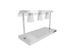 Parry Hot Hold C3LU carvery servery 3 x heat lamps 116cm. - islandcatering
