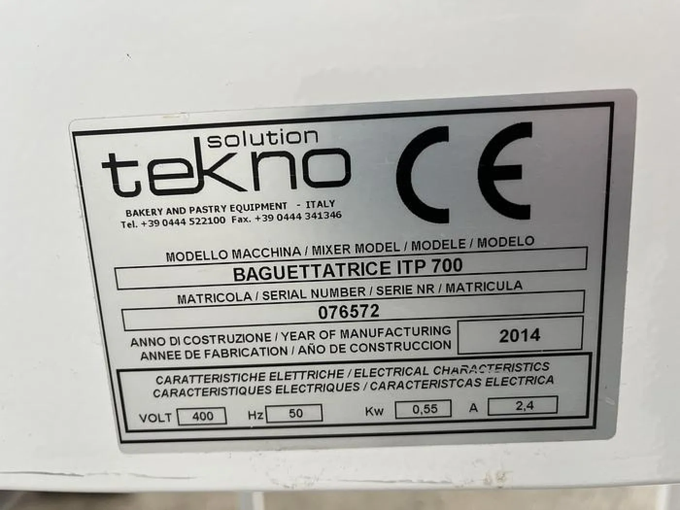 Tekno Solutions Baguette/ French Sick Machine - 2