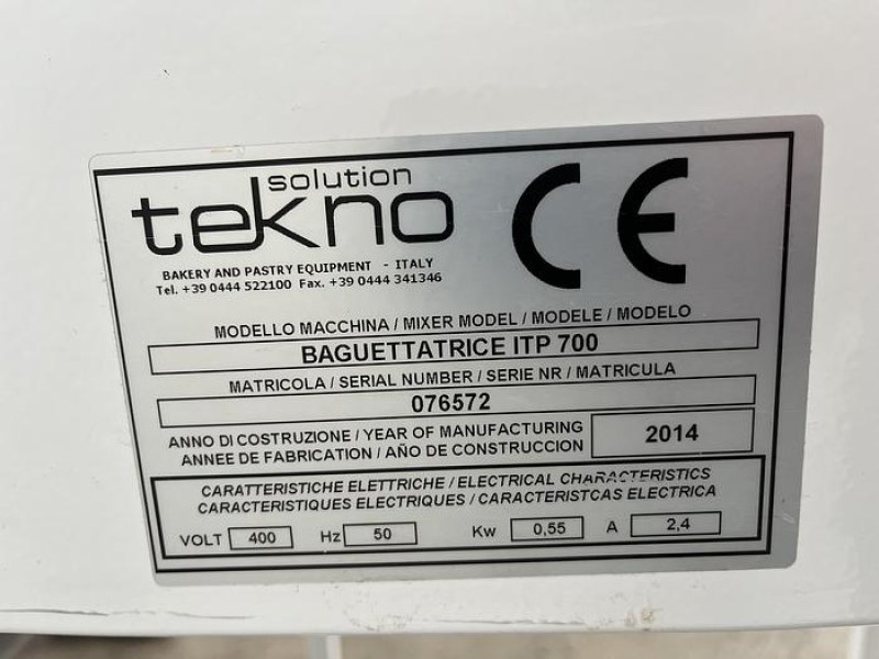Tekno Solutions Baguette/ French Sick Machine