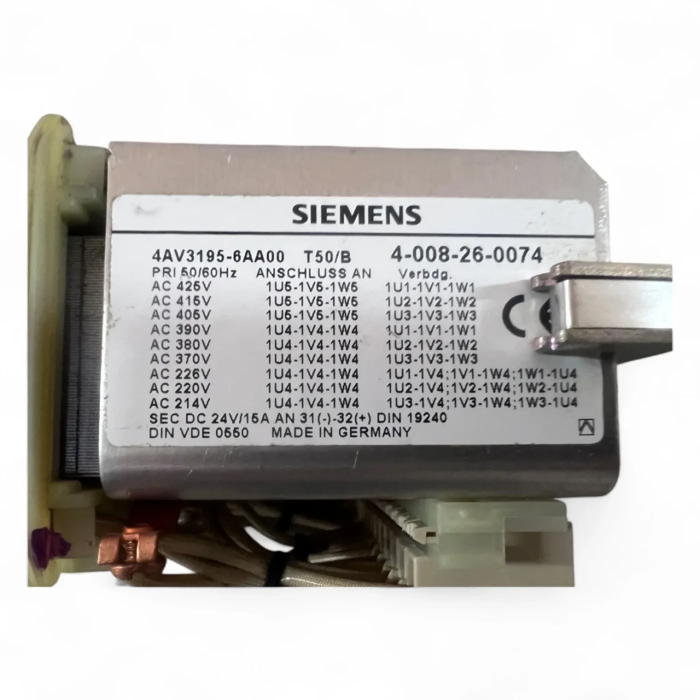 Siemens Transformator Power Supply Art.-Nr. 4AV3195-6AA00 - 7