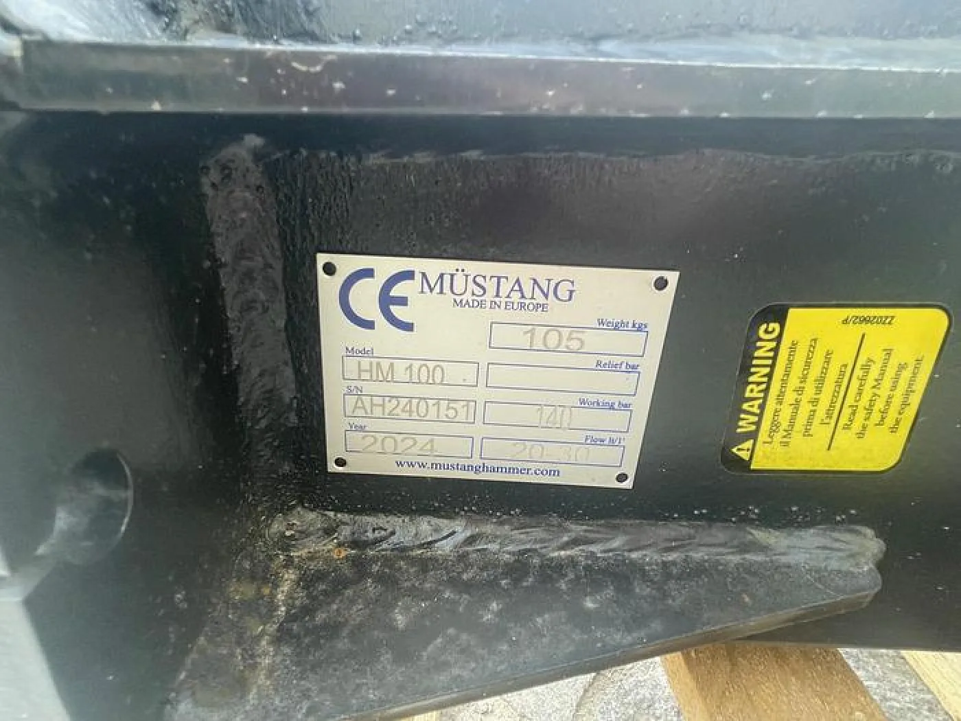 2024 Mustang HM100 Hydraulikhammer - 5