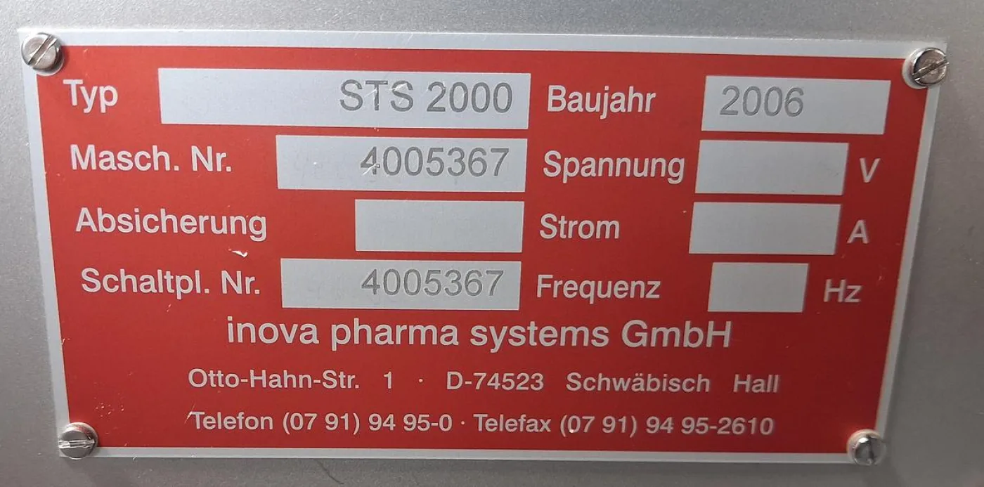 Inova Pharma Systems STS 2000 Edelstahl Zuführ- und Transportsystem - 6