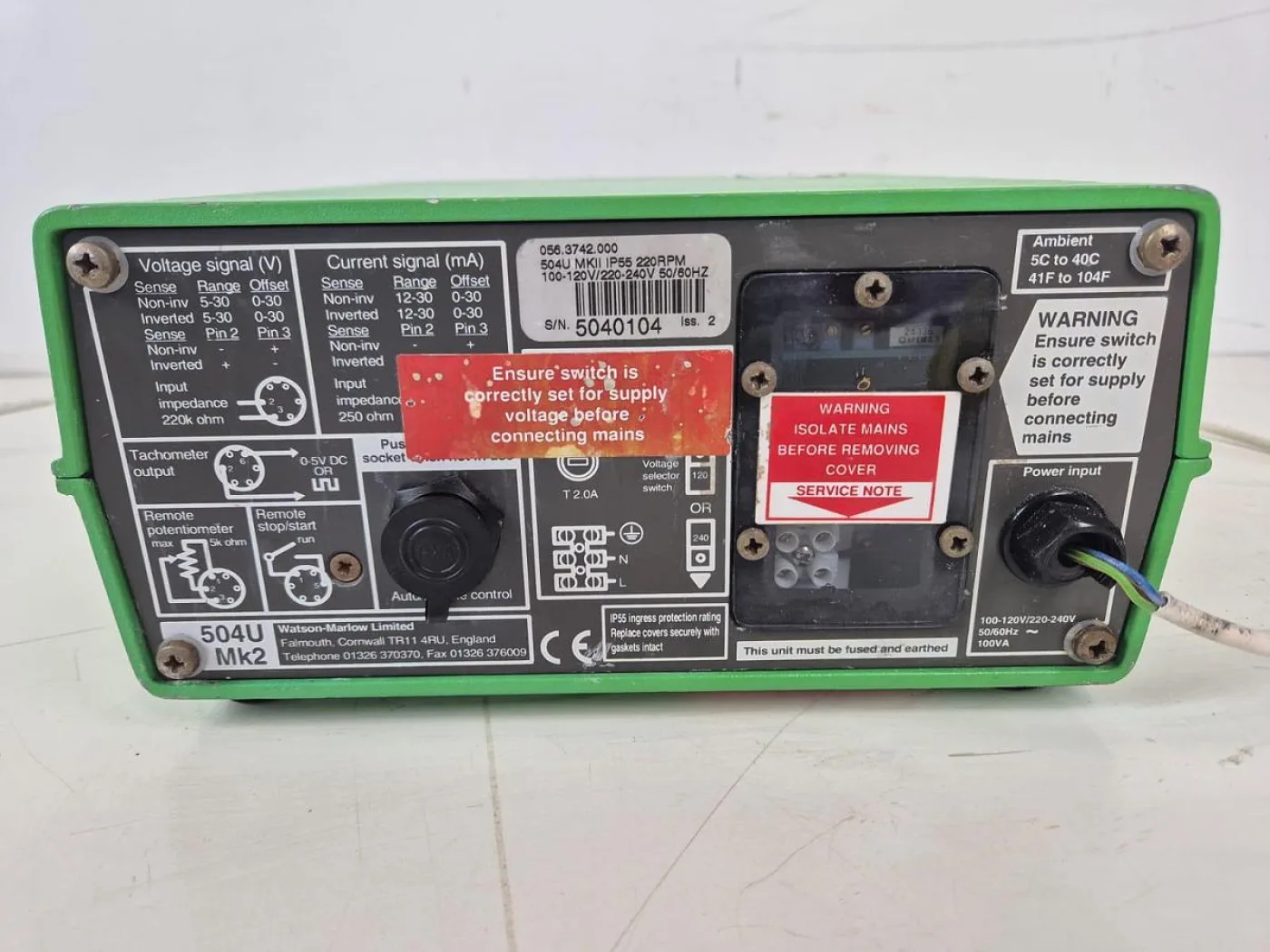 Watson Marlow 504u Mk2 Peristaltic Pump - 7