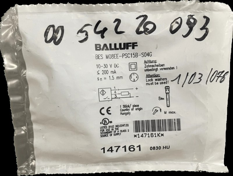 BALLUFF Induktive Standardsensoren mit Vorzugstypen BES M08EE-PSC15B-S04G