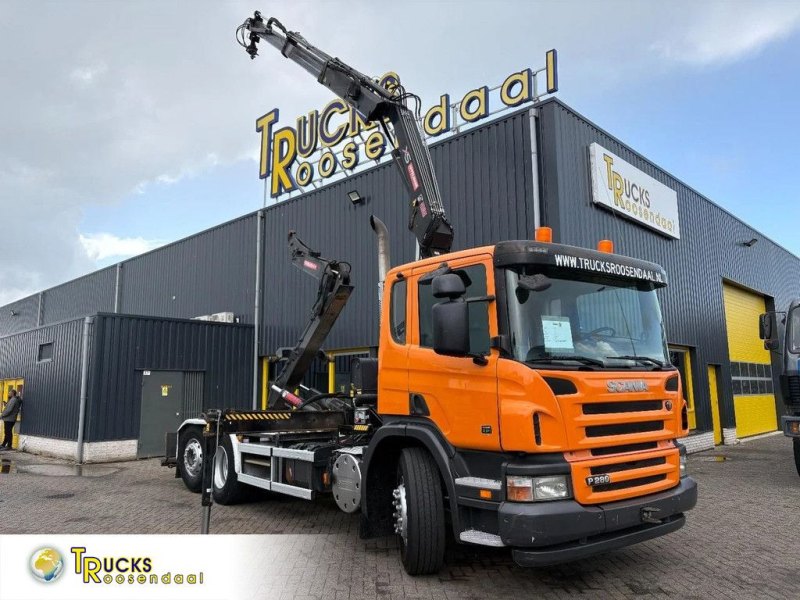 Scania P360 + HIAB 111BS-2 DUO + 6X2 + HOOKSYTEM + EURO 5 + 113,000KM!