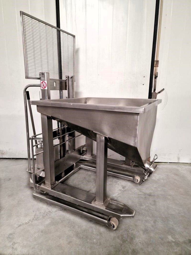 VASCA INOX PER TRASPORTO ED ELEVAZIONE