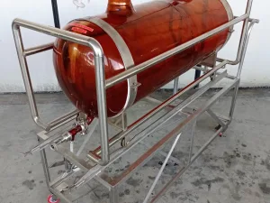 SERBATOIO IN VETRO CARRELLATO – MOD 200 LT