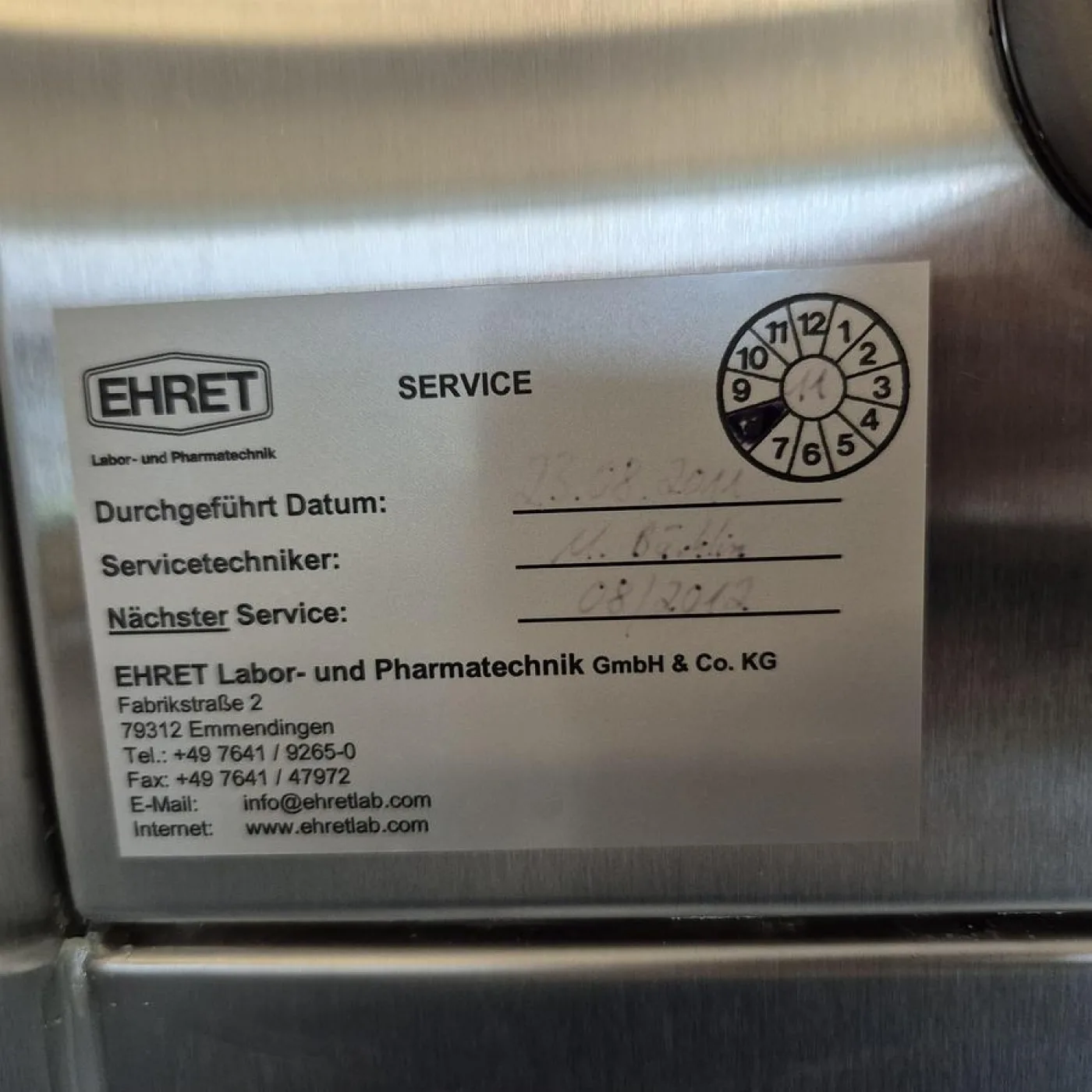 EHRET Dampfsterilisator vom Typ STE 700/2/100 - 3
