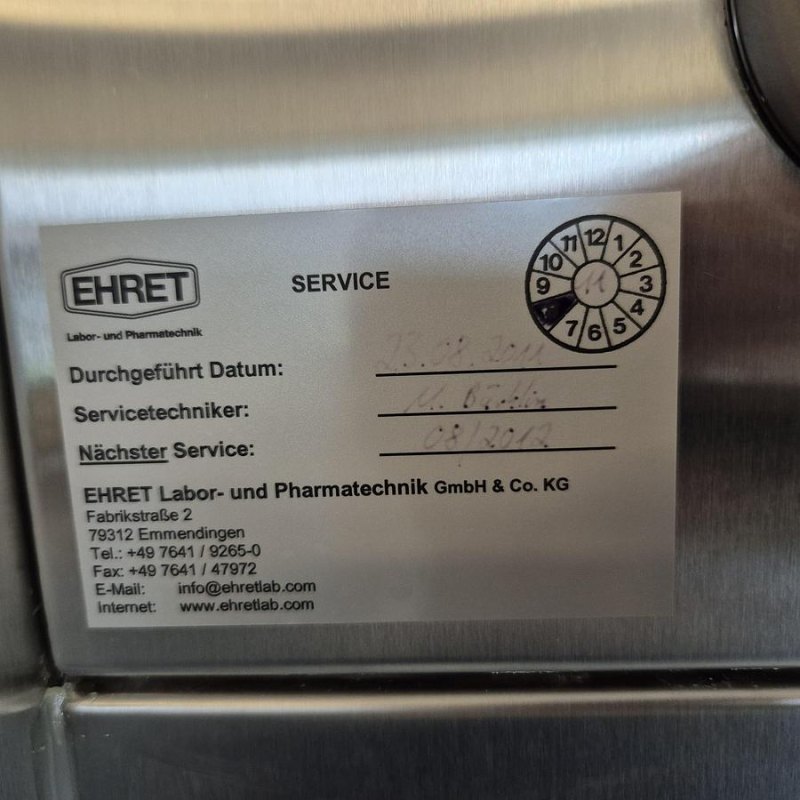 EHRET Dampfsterilisator vom Typ STE 700/2/100