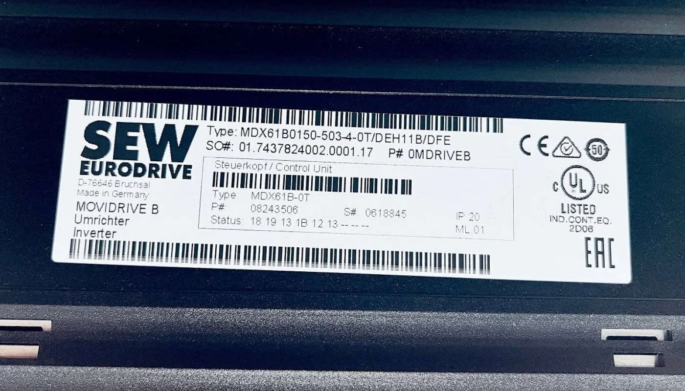 SEW-Eurodrive MDX61B0150-503-4-0T Umrichter 0618845 - 3