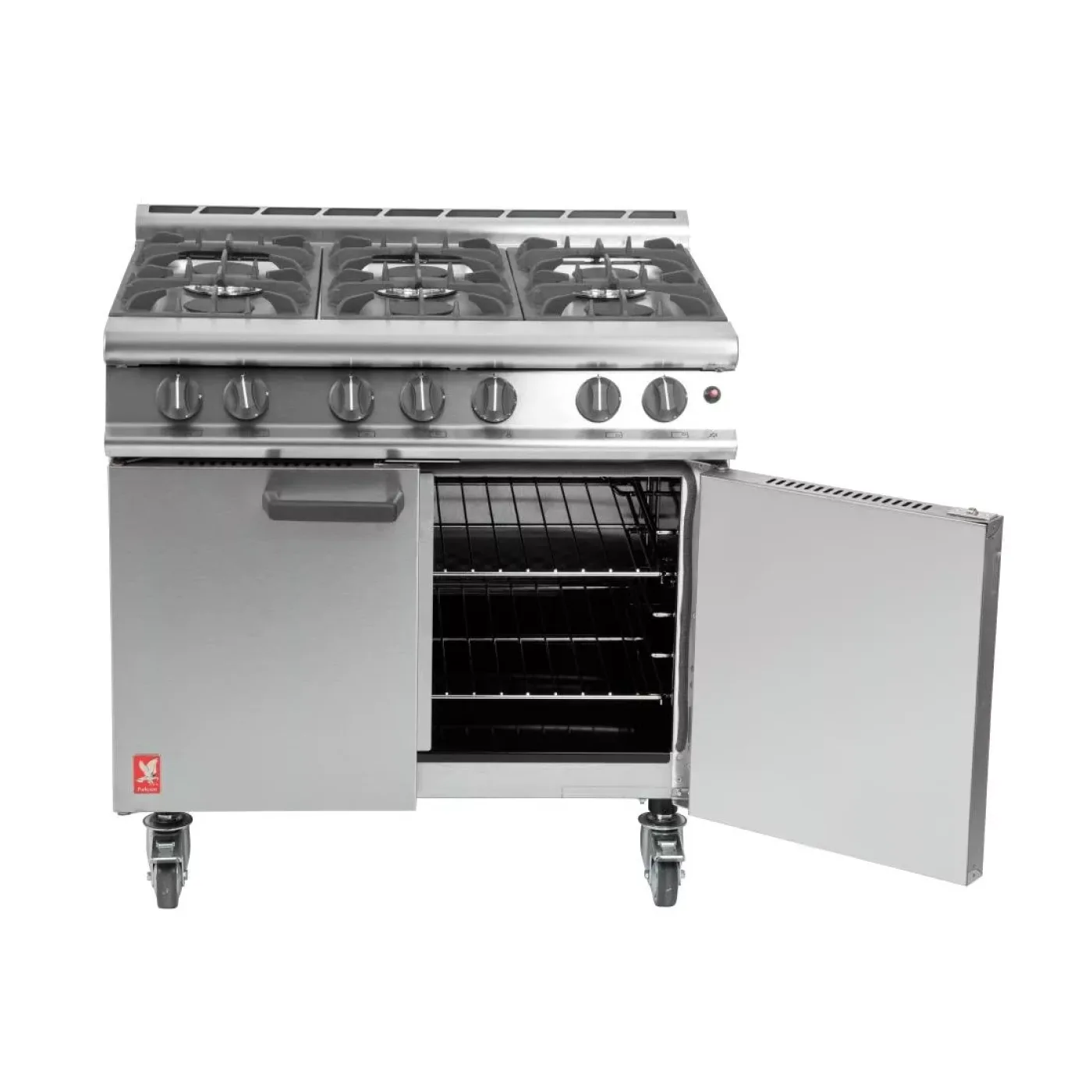Falcon 6 Burner Dominator Plus Oven Range G3101 Natural Gas with Castors - islandcatering - 5