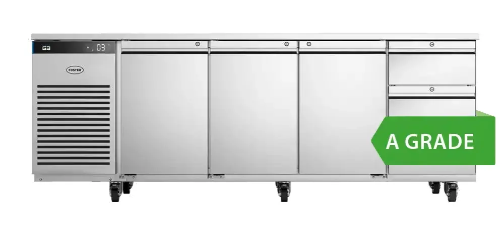 Foster EP1/4H/43-322 EcoPro G3 3 Door & 3 Drawer Refrigerated Counter 585 Litres - islandcatering