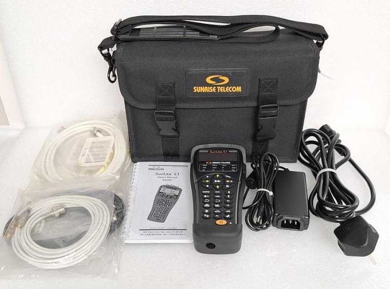 Sunrise Telecom SunLite E1 2.048 Mbit/s Test Set. Includes Clock Shift & VF Measure Options