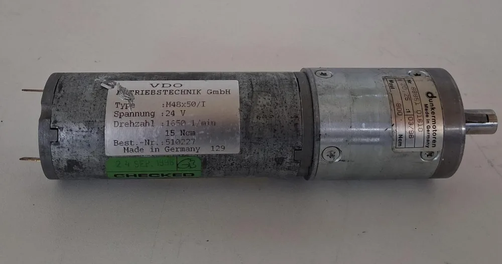 Dunkermotoren M48x50/I DC-Getriebemotor 24 V mit VDO Getriebetechnik