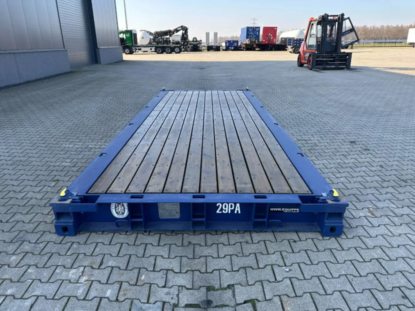 NEW 20FT FLATRACK HARDWOODEN FLOOR / 4x available - 6