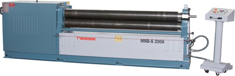 Motorische 3-Walzen Blechrundbiegemaschine MRB-S 3004