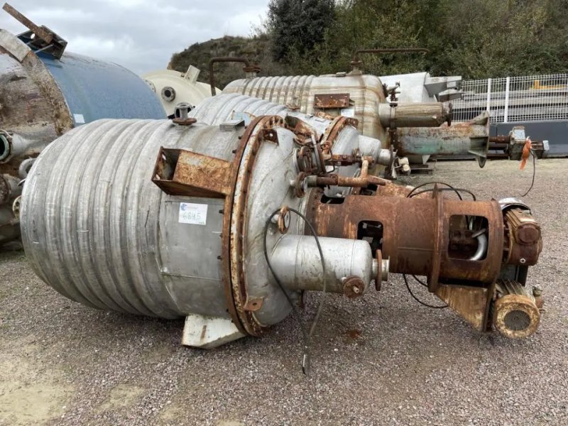 STAINLESS STEEL REACTOR 316 2000 LITERS WITH AGITATION AND USED HALF ROD