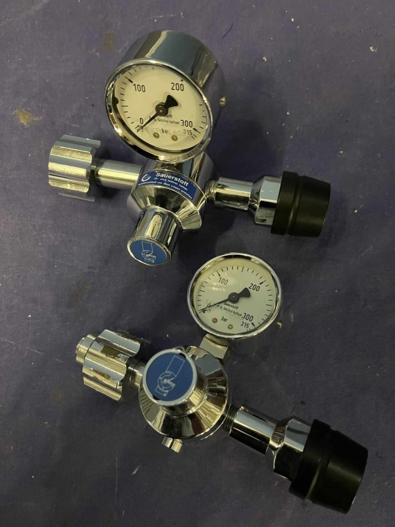 O2 Druckminderer / pressure reducer (Used, very good)