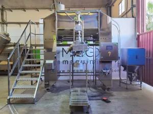 Mezcladora 1.000l nueva a/inox con estructura, sistema de dosificado y transporte neumático