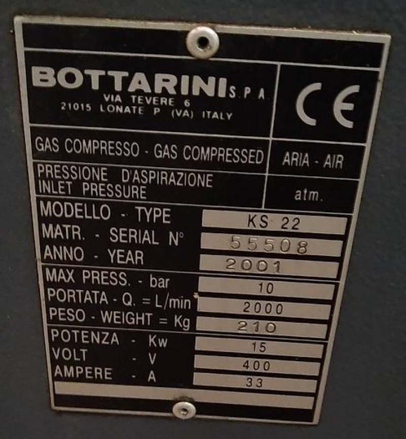 Compressor AIR KRONE BOTTARINI + Secador