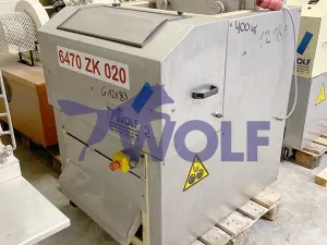 Mandelstiftelmaschine PEHA, Germany - Type H1-04-600 mit ca. 600 mm Arbeitsbreite.