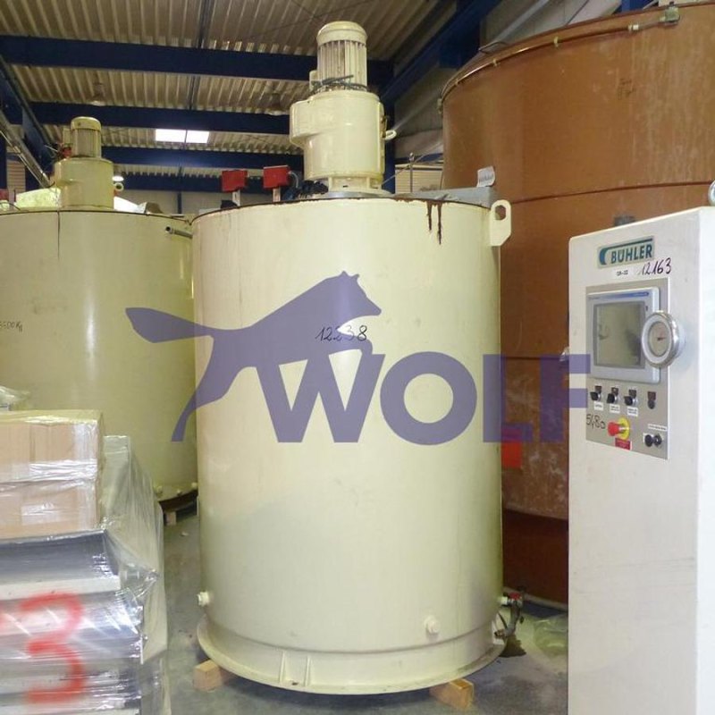 Rührwerksbehälter Fabrikat RASCH - Type VD-30 für ca. 3.000 kg Nutzinhalt.