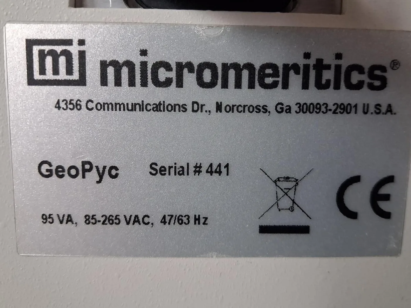 Micromeritics GeoPyc M942 Pyknometer - 7
