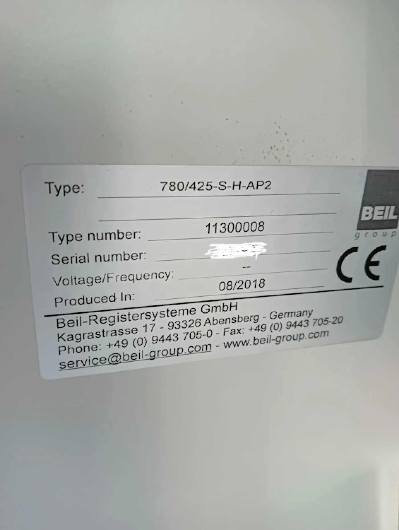 Druckplattenstanze Beil 780/425-S-H-AP2 - 6