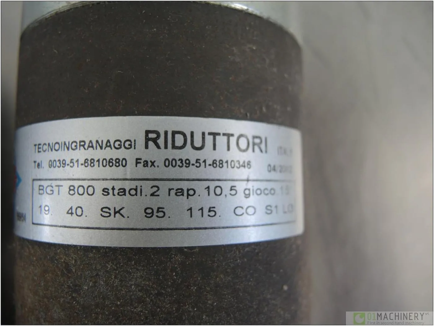 2002 TECNOINGRANAGGI BTG800 19.40 SK.95 AI1383 - 6
