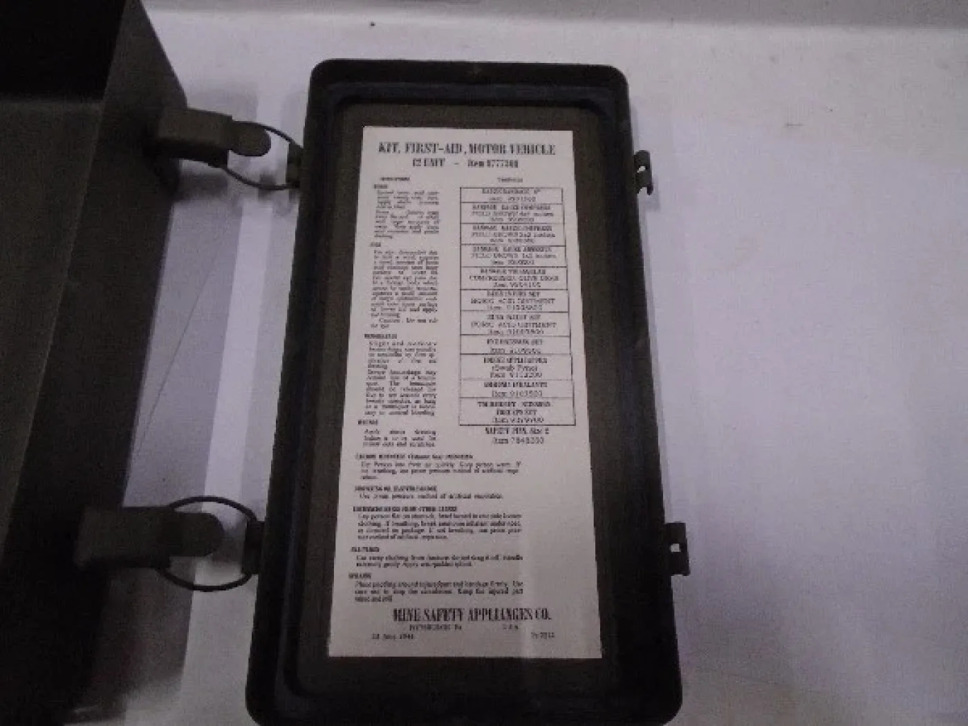 First aid box - 3