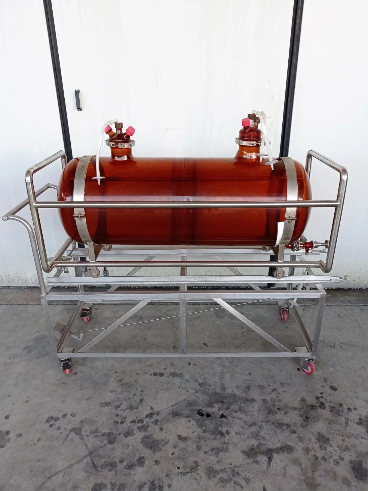 SERBATOIO IN VETRO CARRELLATO – MOD 200 LT - 7