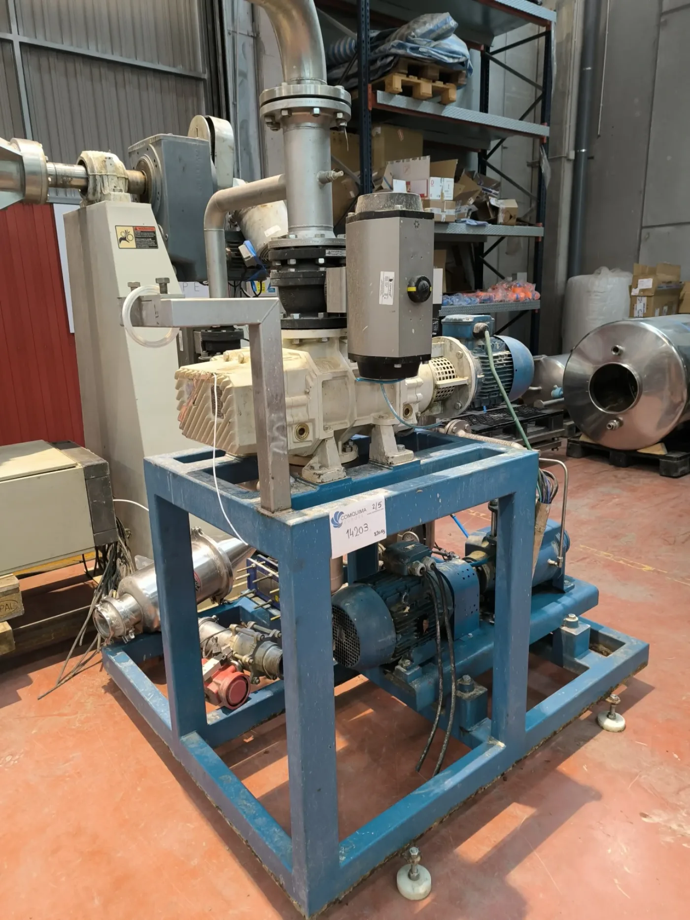 BICONICAL DRYER LLEAL SBC-1400 STAINLESS STEEL 316 1400 LITERS WITH VACUUM UNIT - 7