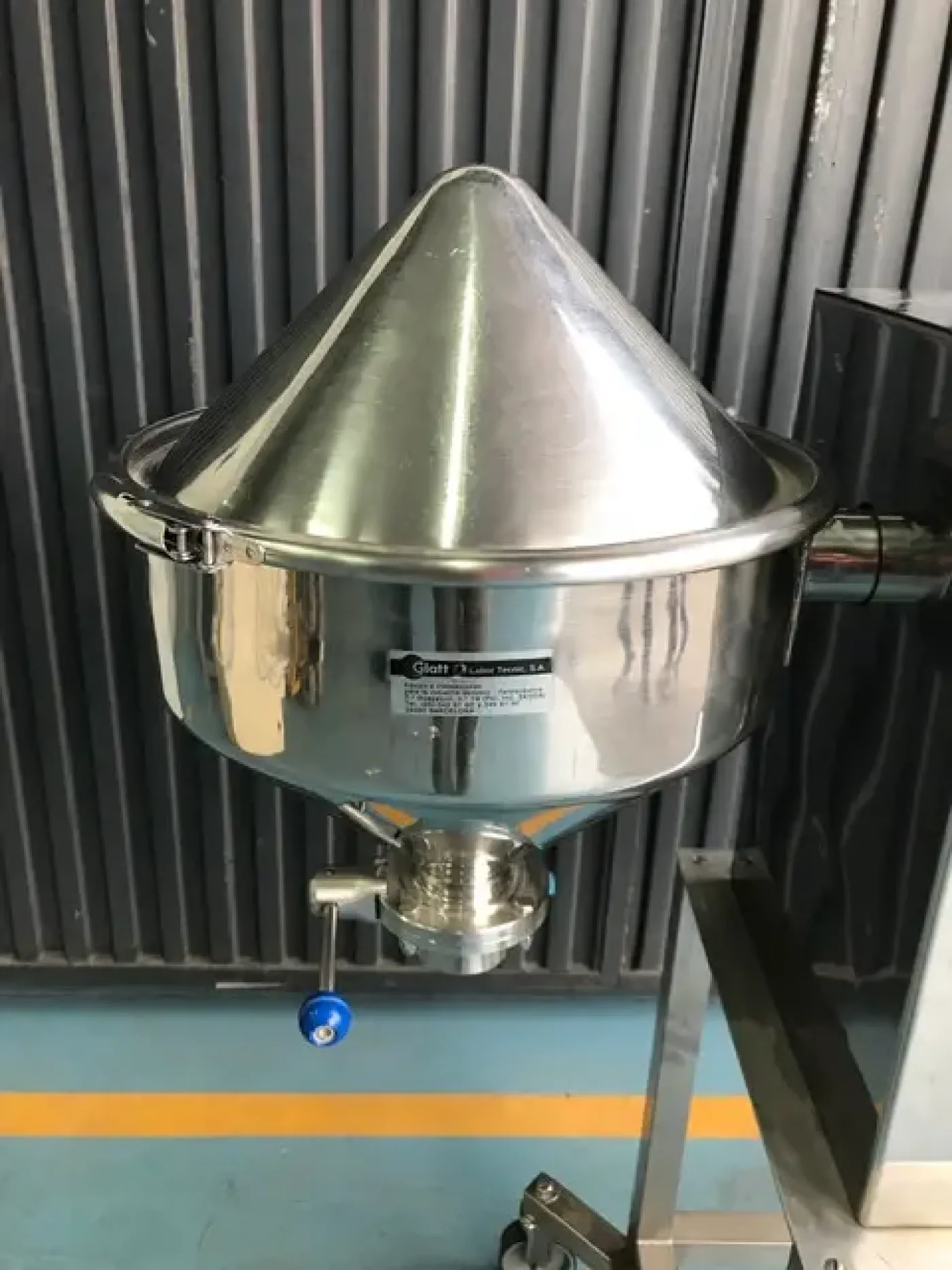 USED GLATT LABORTECNIC STAINLESS STEEL BICONO MIXER 30 LITERS - 5