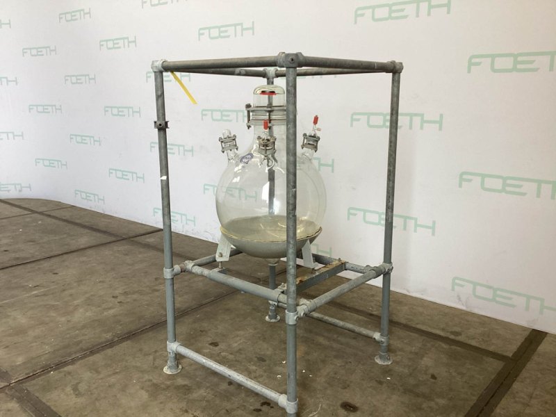 QVF Glasstechnik Hemispherical vessel 100 L - Vertical tank
