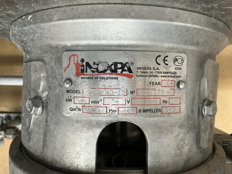 2014 Inoxpa Inoxpa HCP 40-150 Stainless Steel Contact Parts Centrifugal Pump - Line 7