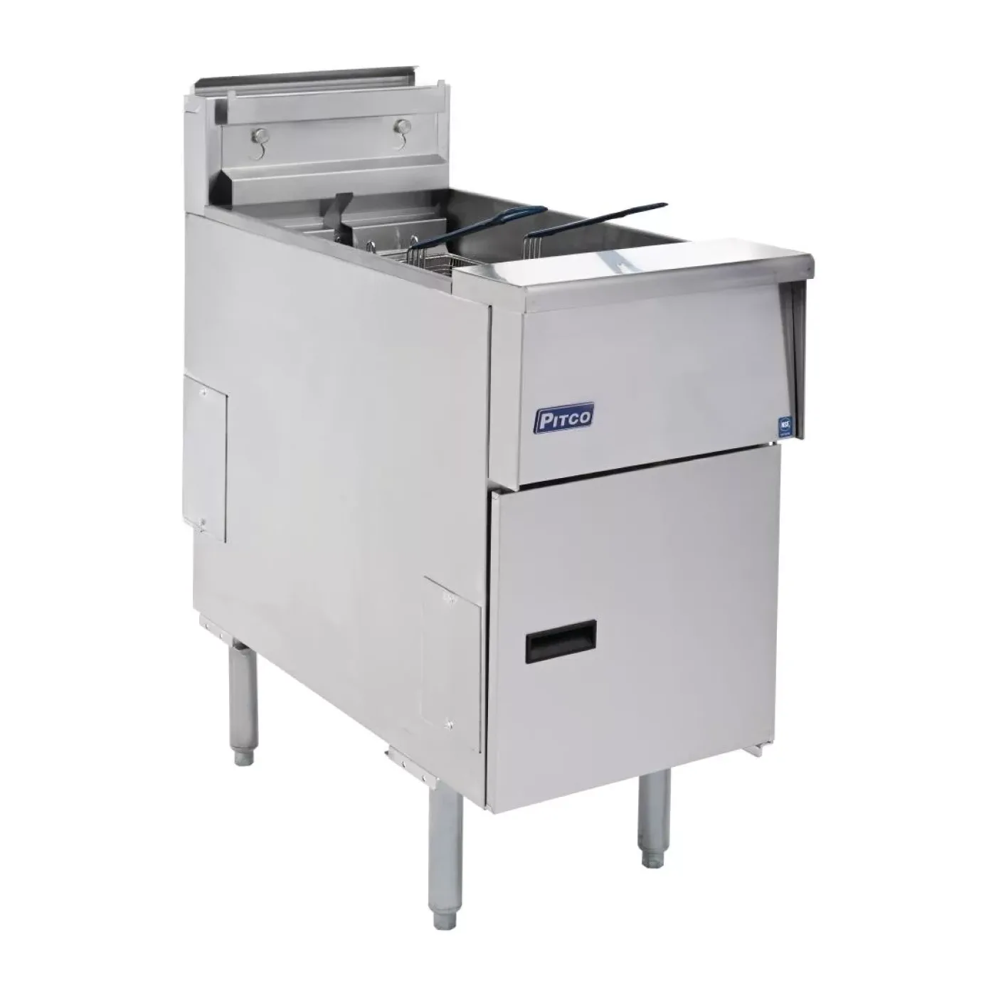 Pitco Single Tank Twin Basket Fryer SE14S-SSTC - islandcatering - 6